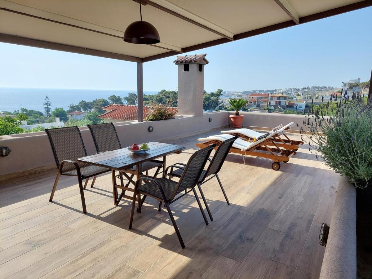 Sea View Apartment 15 Min From Athens Airport เนอามากรี ภายนอก รูปภาพ